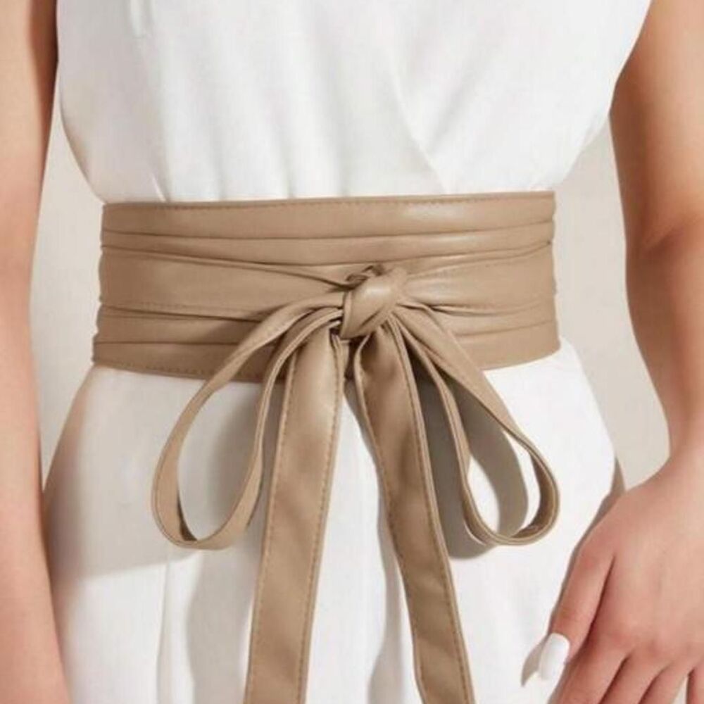 Unbranded Women's Tan and Cream Belt